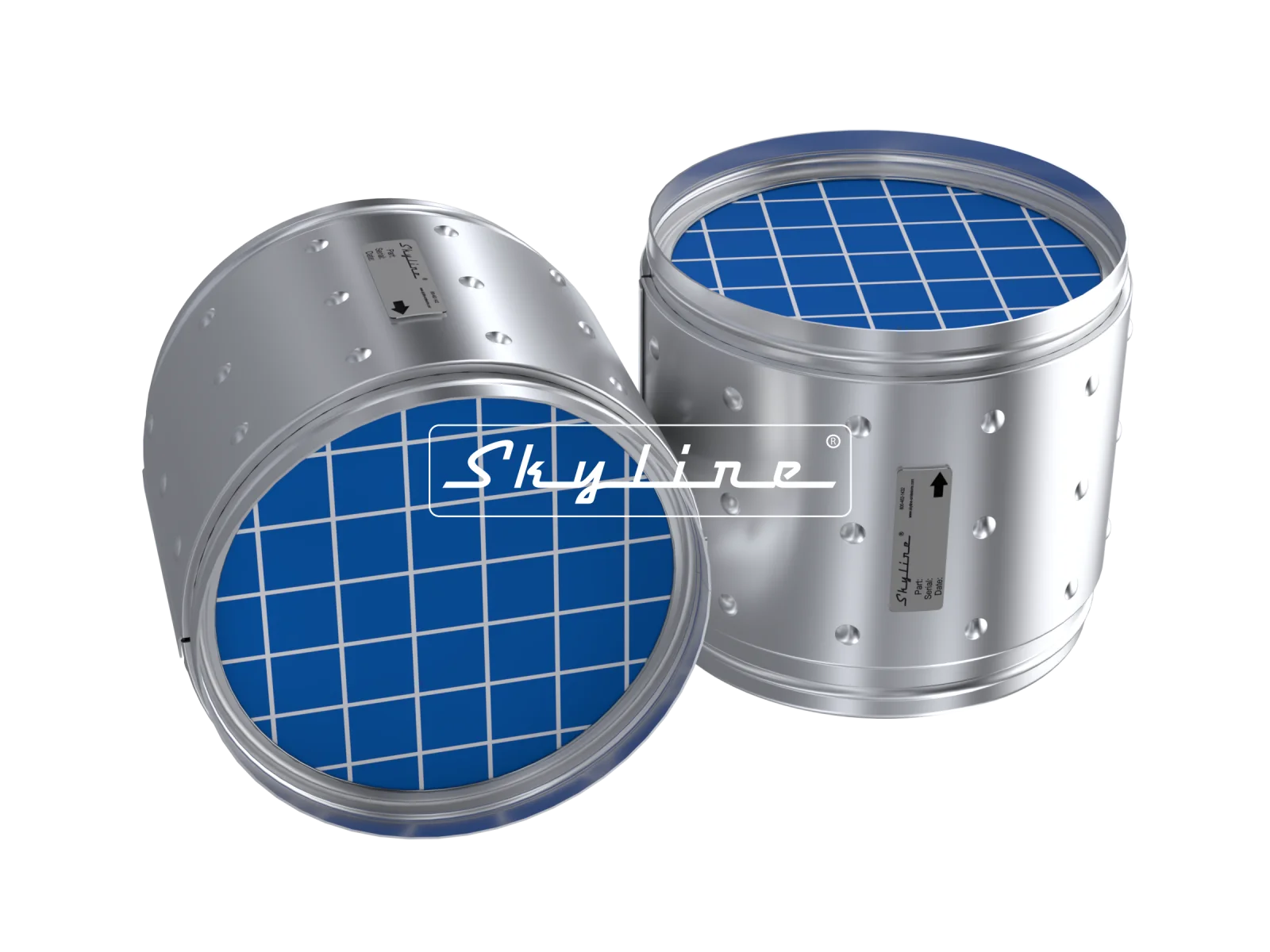 DJ0822-C - DPF for Detroit Diesel DD5 and DD8 (Clamp Kit)
